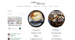 Desktop Screenshot of coffeeaficionado.com